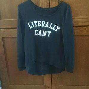 A high low long sleeve t-shirt